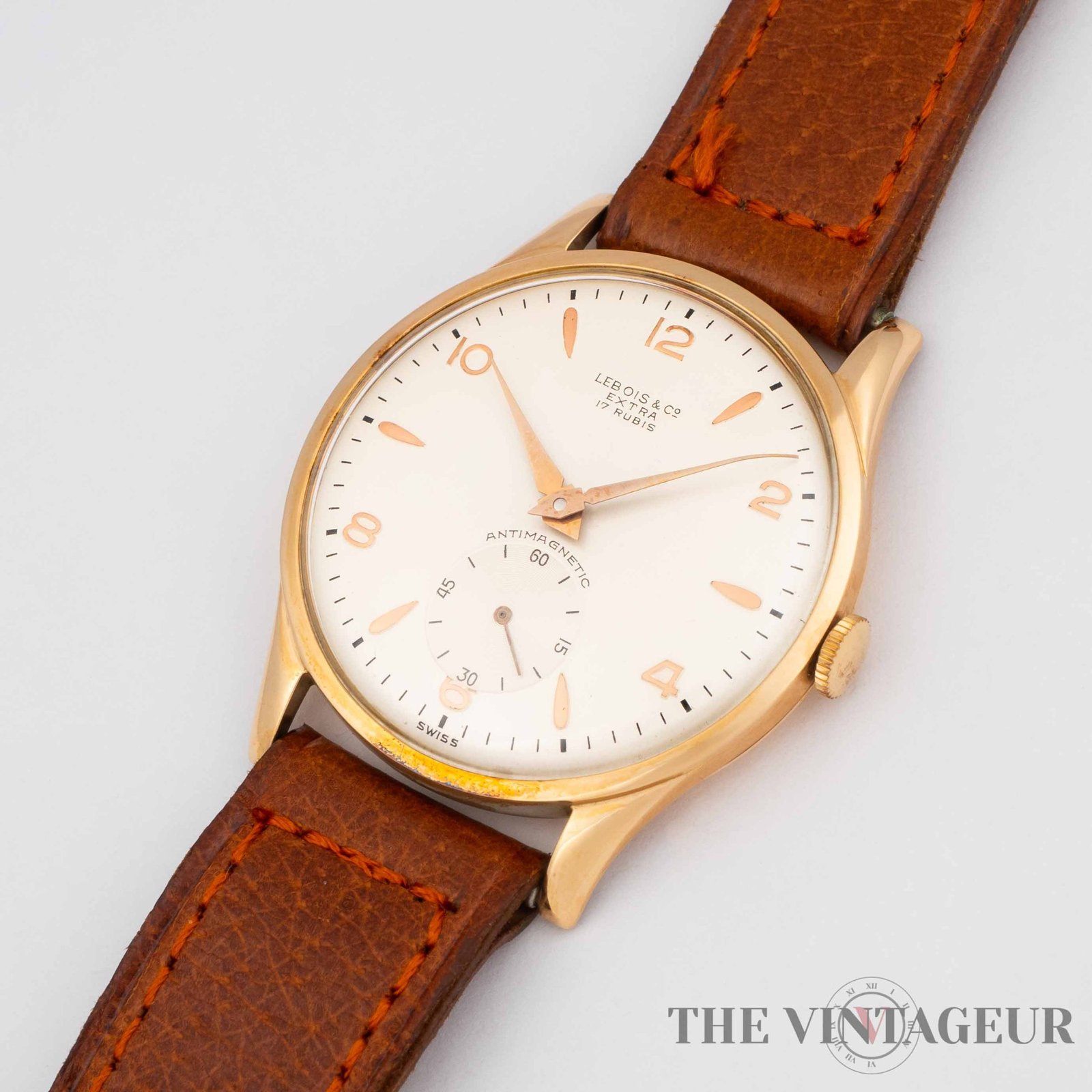 Lebois - Extra - Oversize Pink Gold - The Vintageur - Your bespoke watches collection - Collectible - watches- and - more